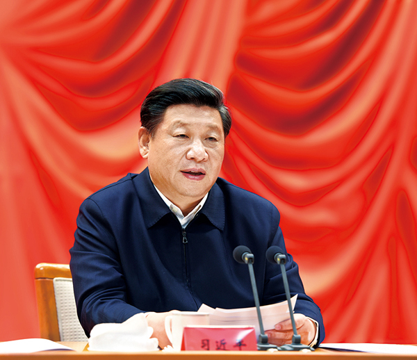 2016年1月18日，省部級主要領(lǐng)導(dǎo)干部學(xué)習(xí)貫徹十八屆五中全會精神專題研討班在中央黨校開班。中共中央總書記、國家主席、中央軍委主席習(xí)近平在開班式上發(fā)表重要講話。 新華社記者 李學(xué)仁/攝