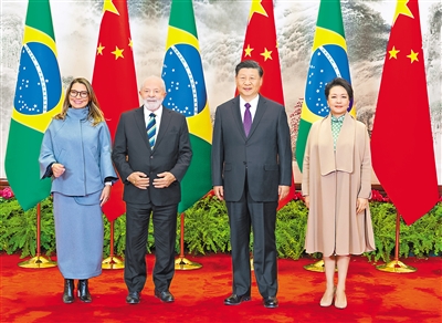 習(xí)近平同巴西總統(tǒng)盧拉舉行會談